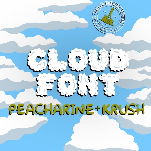 cloud font peacharine + krush